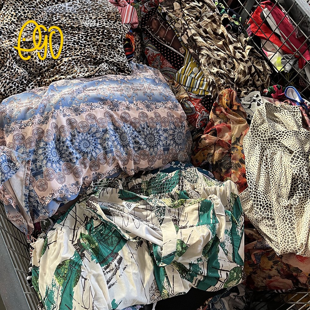Wholesale 2nd Elder Women T-Shirts Used T-shirt For Women Mother Short Middle-aged Elderly Ladies Shirt Used Clothes Bales