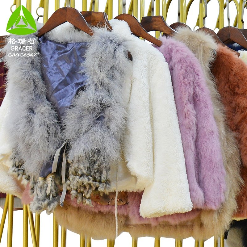 High standard used clothing company winter clothes for muslim woman girls winter wool jacket