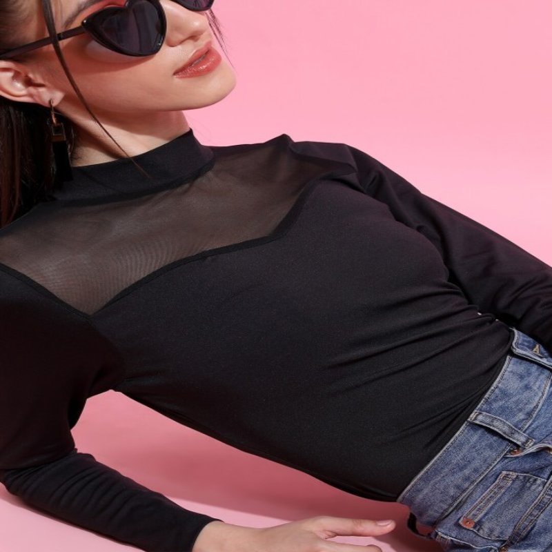 2024 New Collection Women's Woven Top Custom Logo Colour Solid with Lace Button Decorations Custom Size Clothing from India