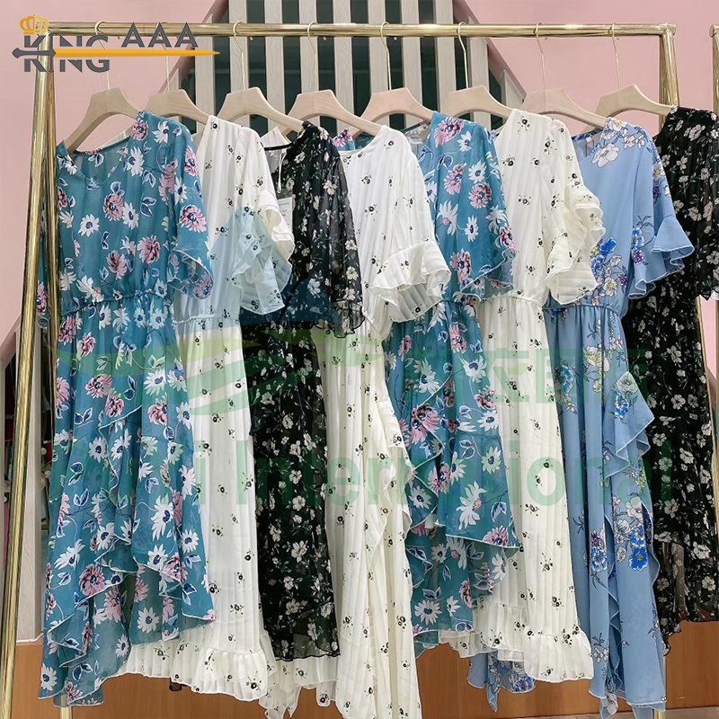 Second hand clothing 50KG bales chiffon dress fashion ladies dress used clothes