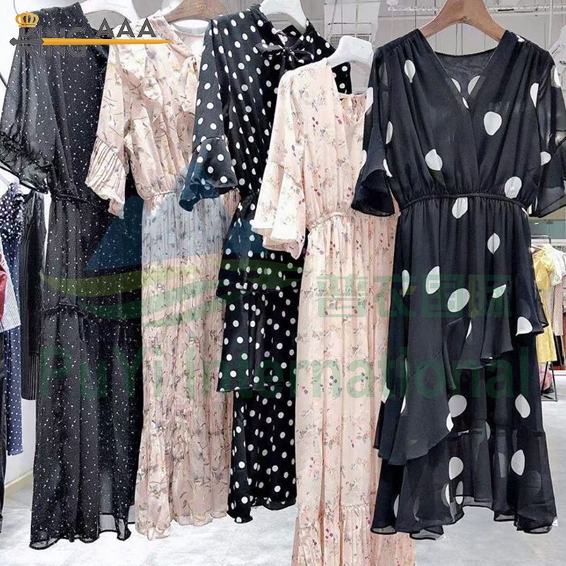 Second hand clothing 50KG bales chiffon dress fashion ladies dress used clothes