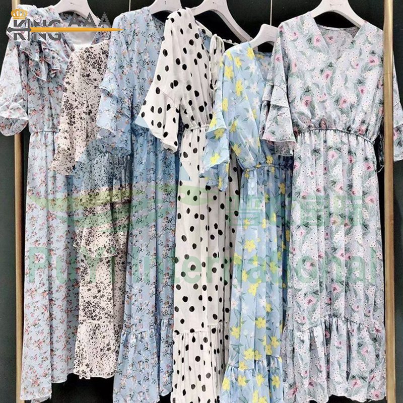 Second hand clothing 50KG bales chiffon dress fashion ladies dress used clothes