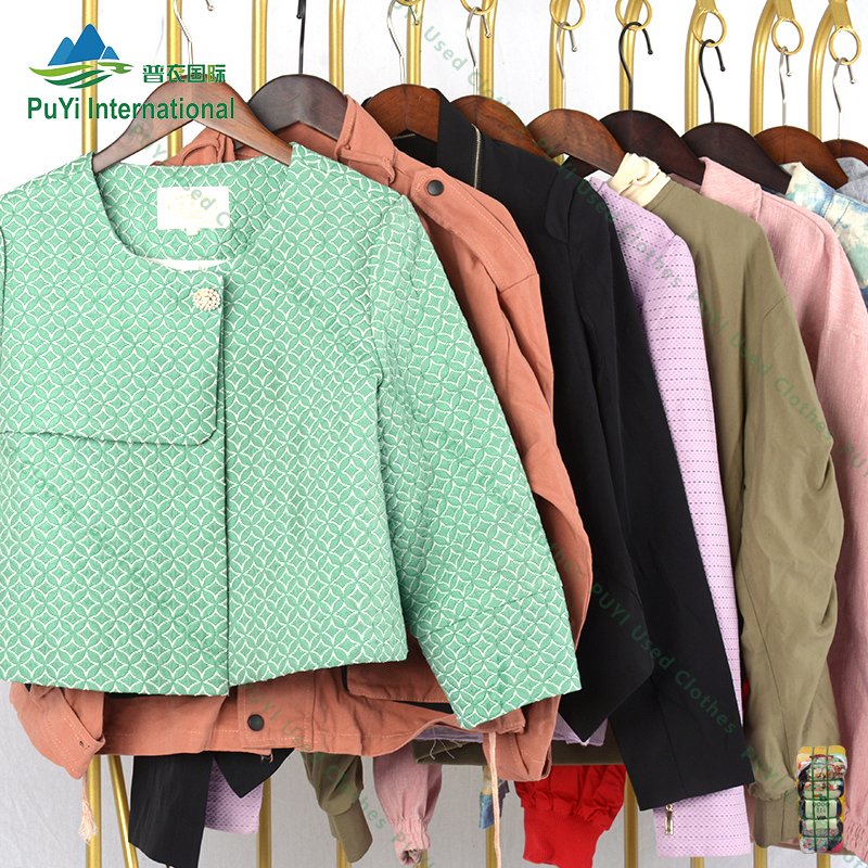 Spring autumn ladies coats fashion used clothes winter jackets branded jackets bale clothes second hand
