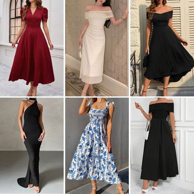 Wholesale of high-quality women's summer casual dresses with used styles for clearance
