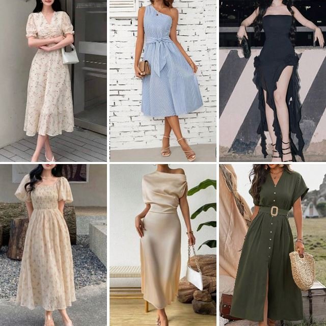 Wholesale of high-quality women's summer casual dresses with used styles for clearance