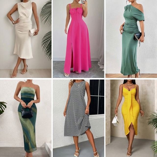 2024 Summer Women's Sexy Dresses Club Party Leisure Vacation Beach Loose Dresses Randomly Shipped