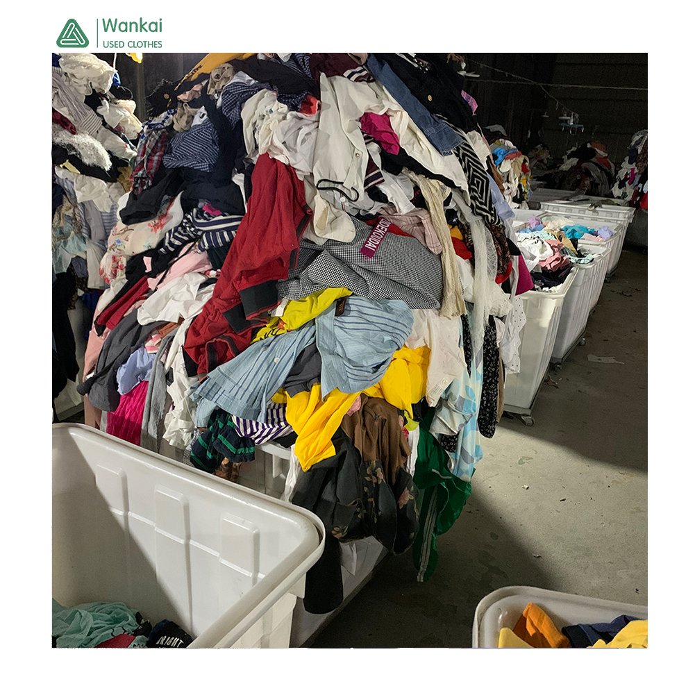 CwanCkai Good Quality New Arrival Used Clothes For Women, Good Quality Top Clean Cargo Pants Women Bale