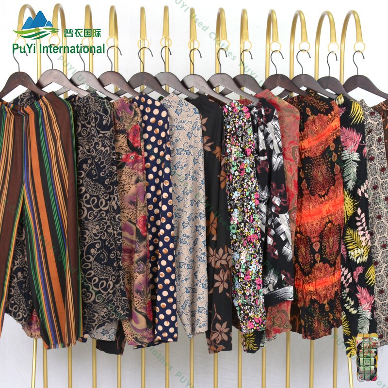wholesale summer women elderly pants clothes mother second hand branded used