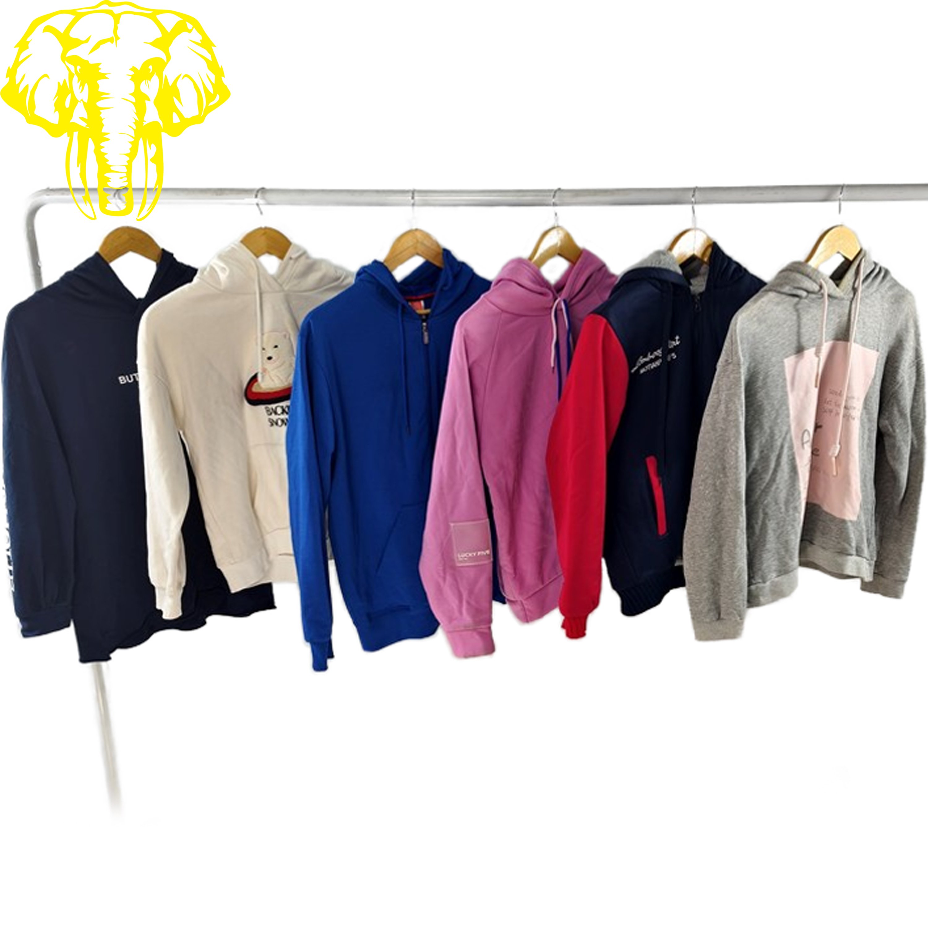 Men's Hoodies & Sweatshirts Wholesale Bulk Used Clothes Bales Winter Grade a Cotton in Mixed Sizes