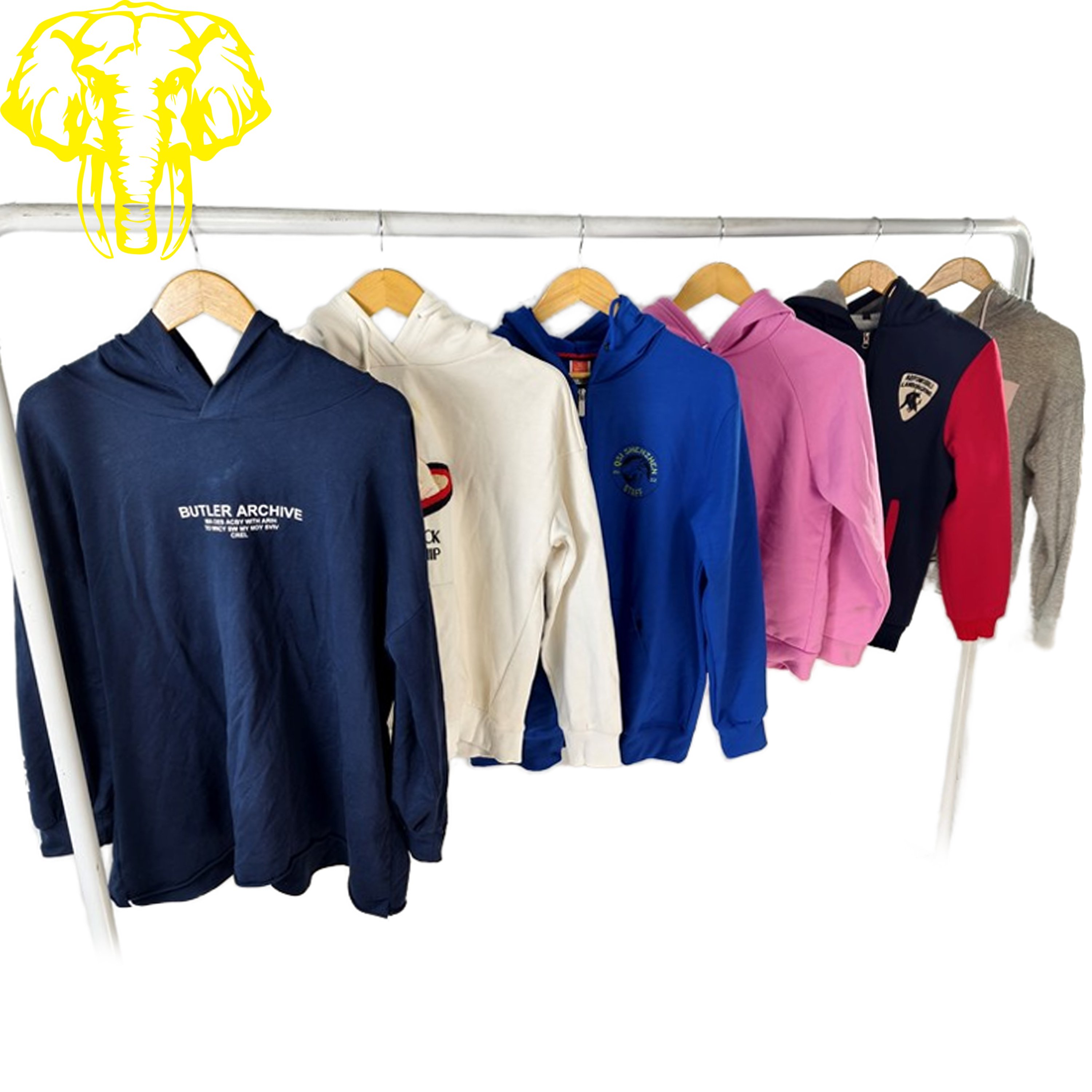Men's Hoodies & Sweatshirts Wholesale Bulk Used Clothes Bales Winter Grade a Cotton in Mixed Sizes