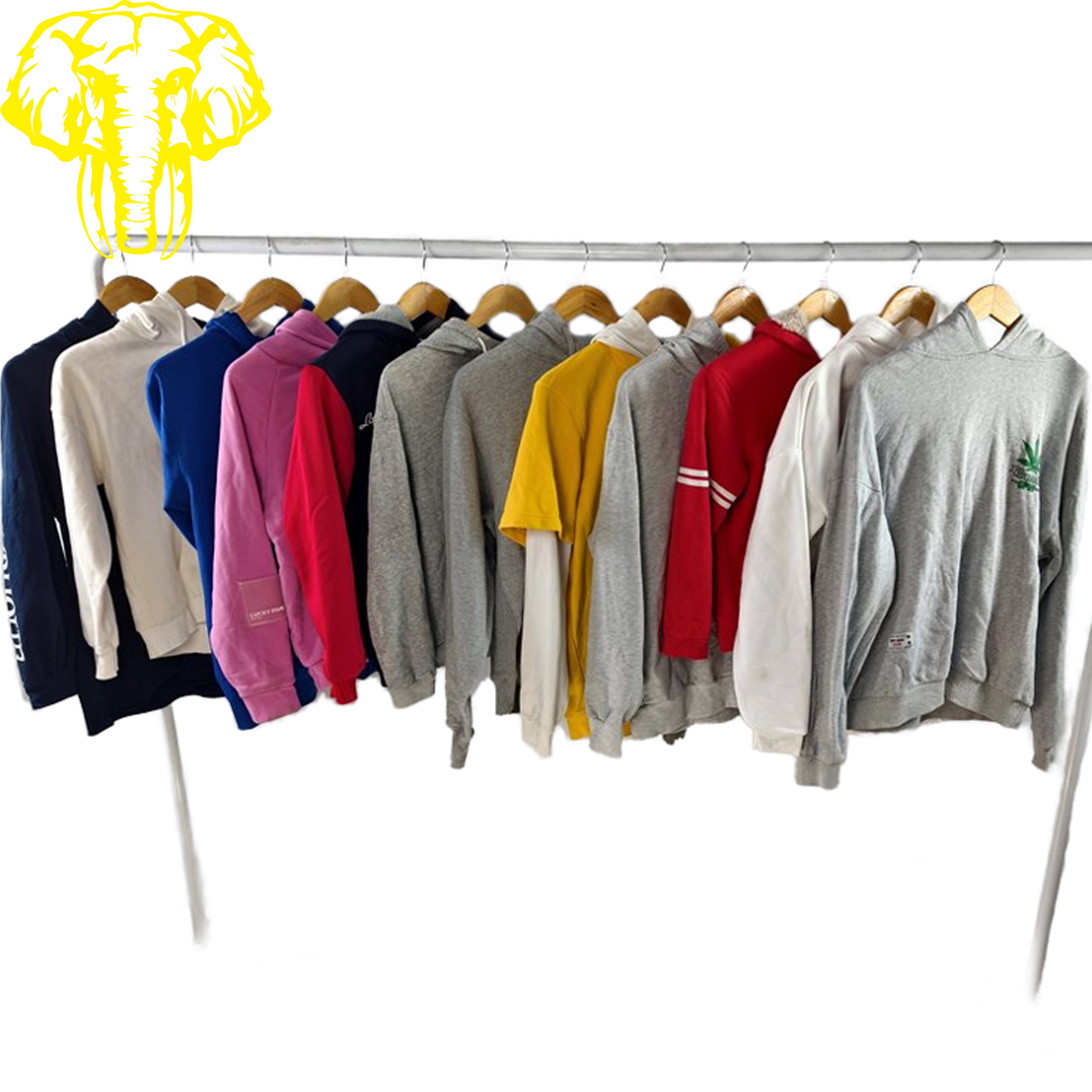 Men's Hoodies & Sweatshirts Wholesale Bulk Used Clothes Bales Winter Grade a Cotton in Mixed Sizes