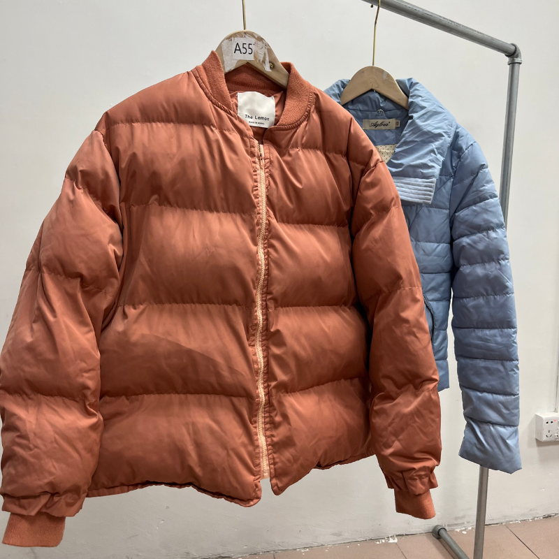 Fashionable winter cotton padded clothes second hand warm jacket used clothing bales