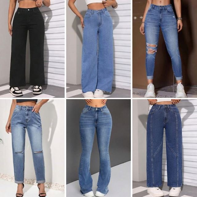 2024 inventory straight leg women's used jeans casual lightweight jeans mixed packaging random shipment
