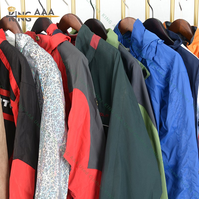 KingAAA clothes bales jacket branded clothes men's Jacket second hand man jacket korea bales