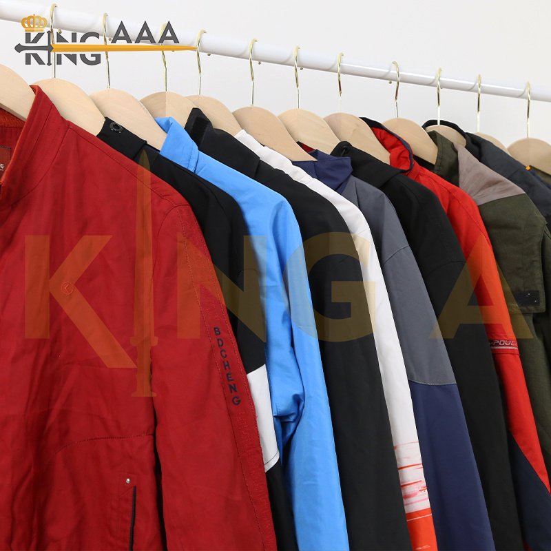 KingAAA clothes bales jacket branded clothes men's Jacket second hand man jacket korea bales