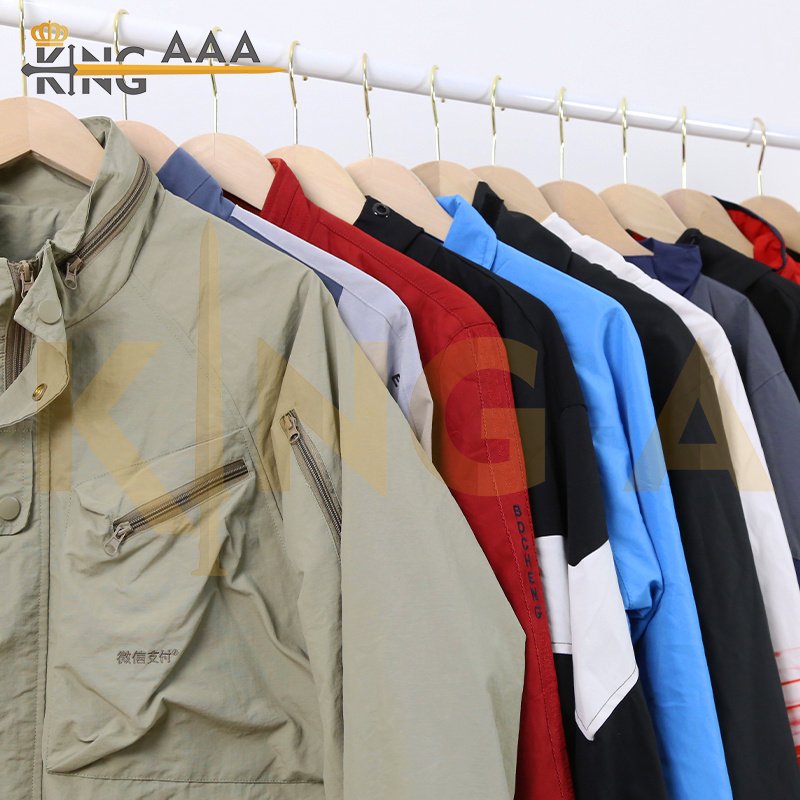 KingAAA clothes bales jacket branded clothes men's Jacket second hand man jacket korea bales