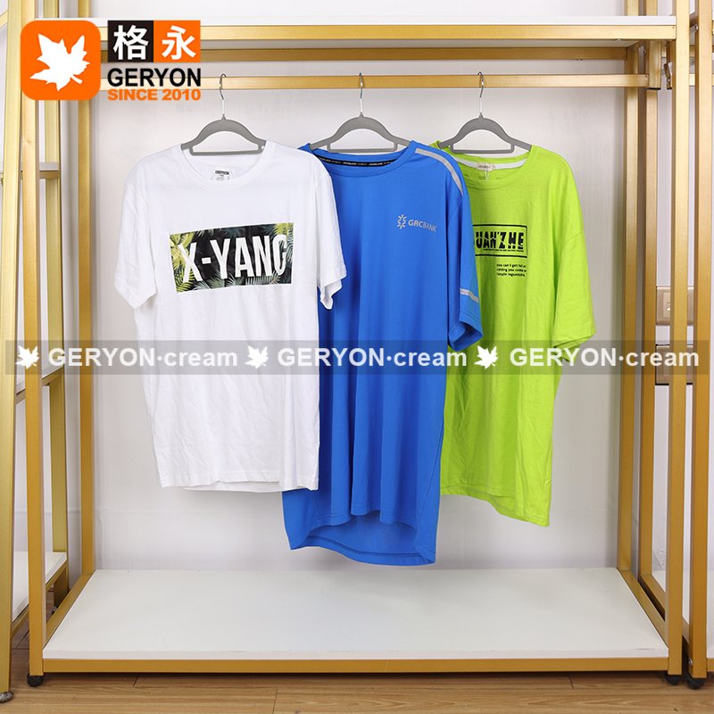 GERYON vintage man original used t-shirt apparel stocks wholesale used clothes bales second-hand clothes for men