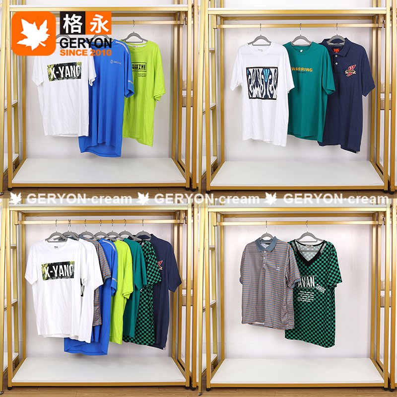 GERYON vintage man original used t-shirt apparel stocks wholesale used clothes bales second-hand clothes for men