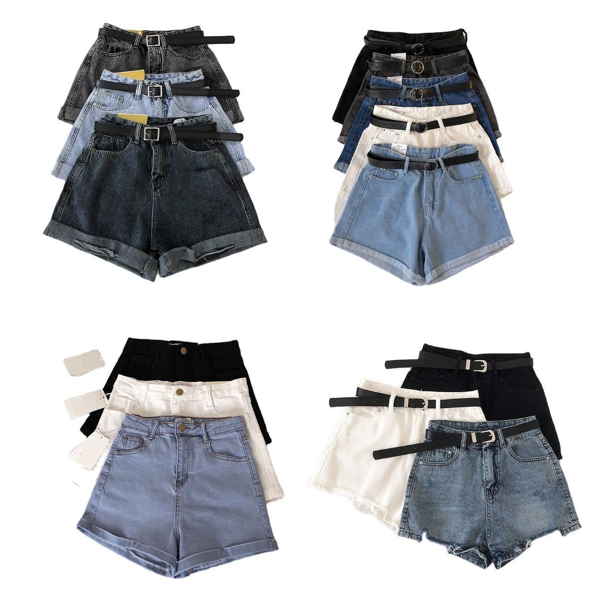 Korean Style Denim Shorts Women's Short Jeans 2022 New Summer Wide Leg Pants A- Line Shorts