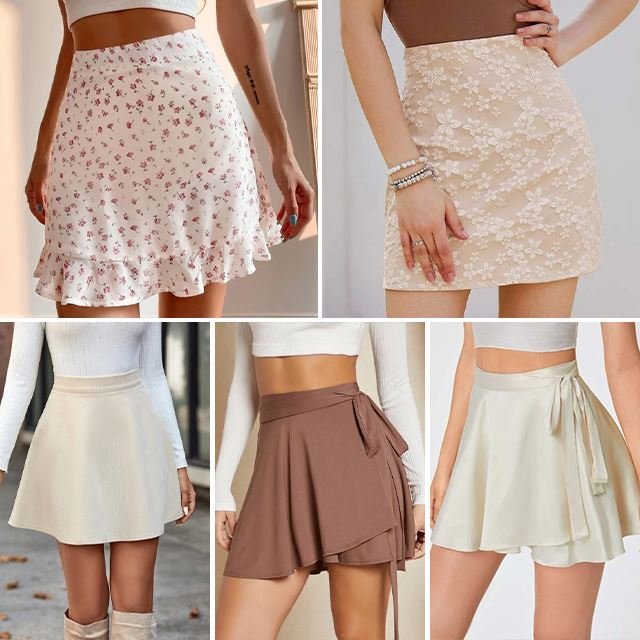 2022 loose high-quality polygonal pleated long skirt multicolor women's short skirt