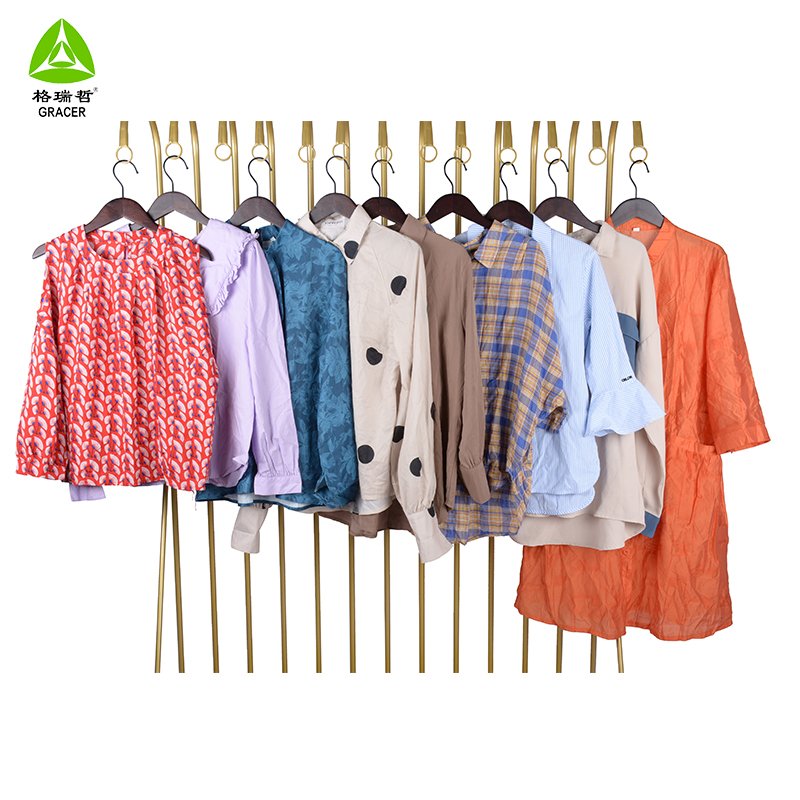 Used Clothes Ladies Cotton Blouse Polo Women Used Clothing Used Clothes From Korea Bales