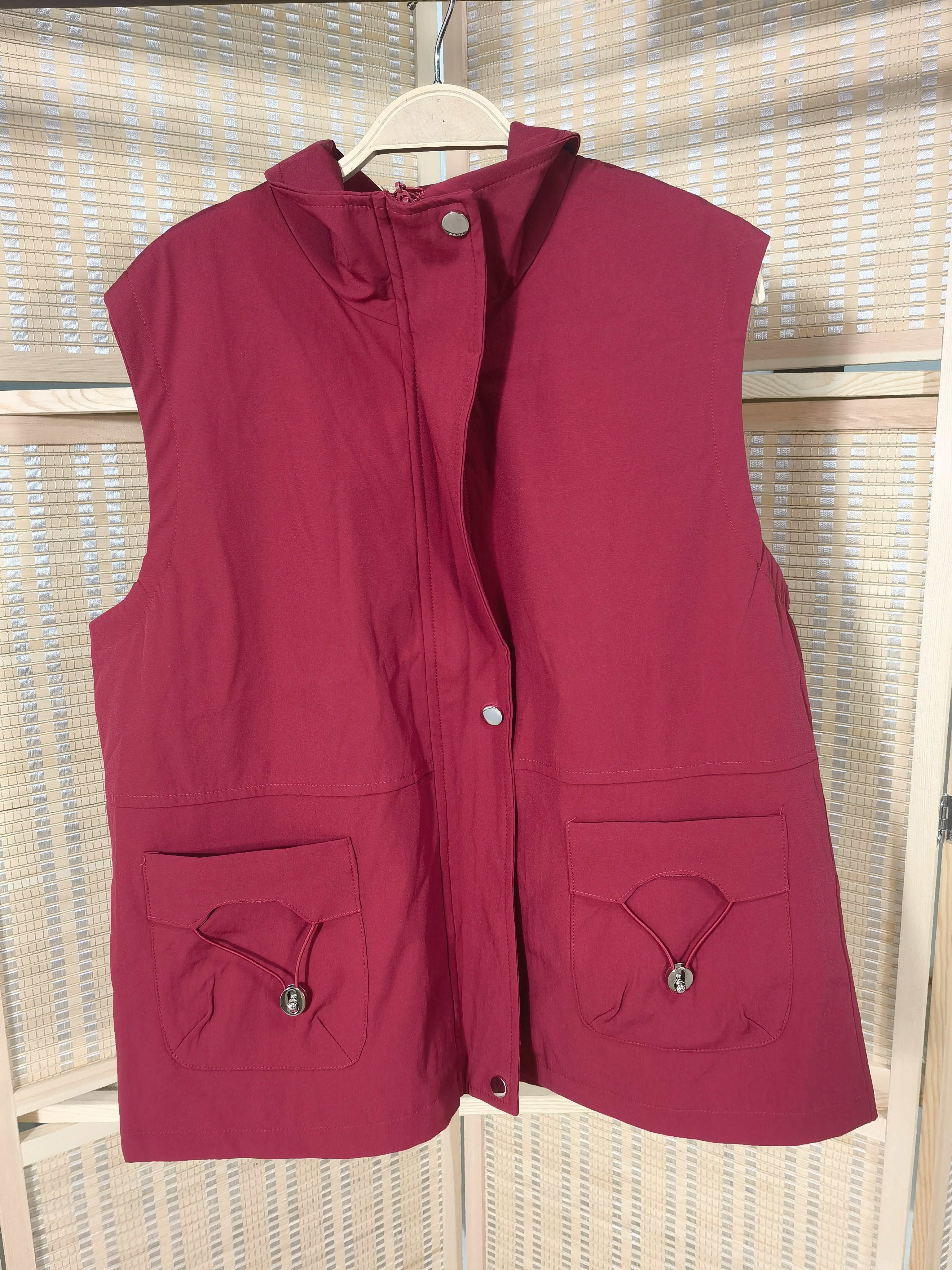 Wholesale High Quality Winter Waistcoat Zipper Button Fashion Multiple Pockets Second Hand Vest Used Clothes