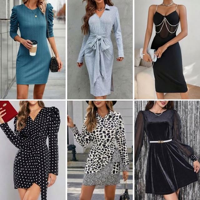 Wholesale high-quality second-hand dresses, cheap second-hand dress inventory used