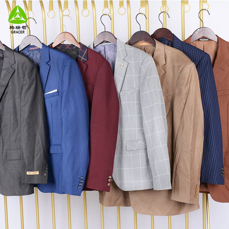 Men suit business men's used clothes branded men bale second hand clothes used jackets clothing