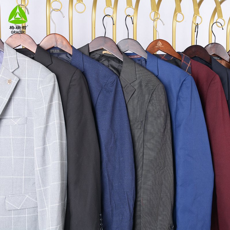Men suit business men's used clothes branded men bale second hand clothes used jackets clothing