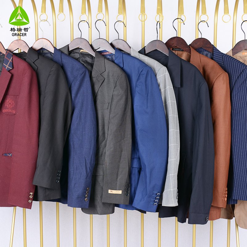 Men suit business men's used clothes branded men bale second hand clothes used jackets clothing