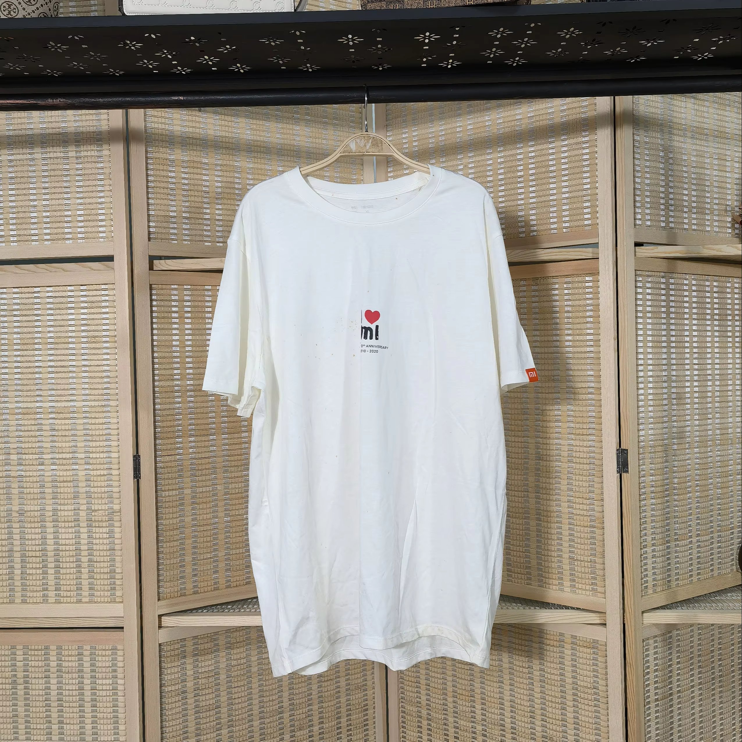 Wholesale Round Neck Loose T-shirt Used White T Shirt Second Hand Clothes Bale