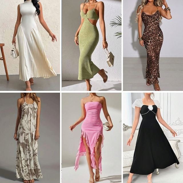 2024 Summer Dress Women's Casual Street Elegant Dress Tight Sexy Women's Dress Bulk Random Delivery stock