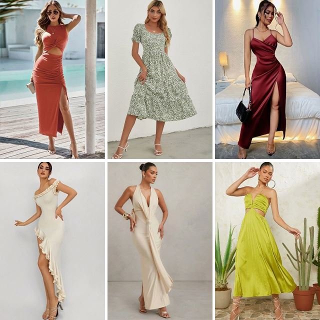 2024 Summer Dress Women's Casual Street Elegant Dress Tight Sexy Women's Dress Bulk Random Delivery stock