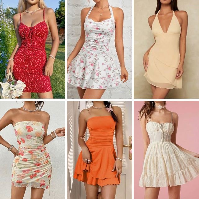 2024 Summer Dress Women's Casual Street Elegant Dress Tight Sexy Women's Dress Bulk Random Delivery stock