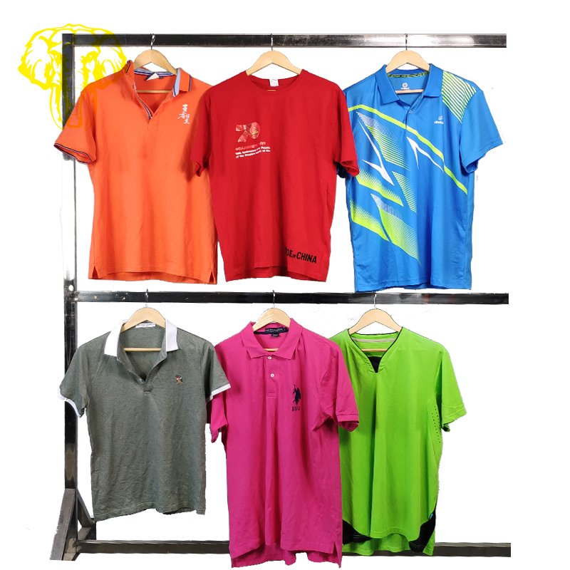 High Grade Men's T-Shirt Clean and Colorful Second Hand Clothes Cotton Material for Adults old clothes graphic t shirts