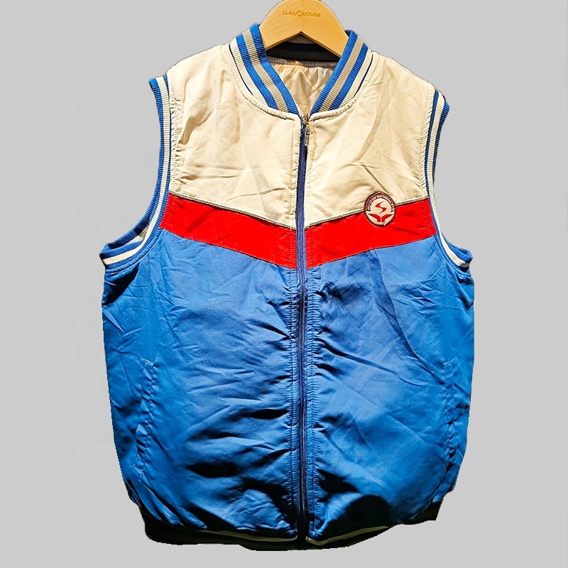 Hot selling thrift clothes branded mixed clothes second hand nylon vest in bale