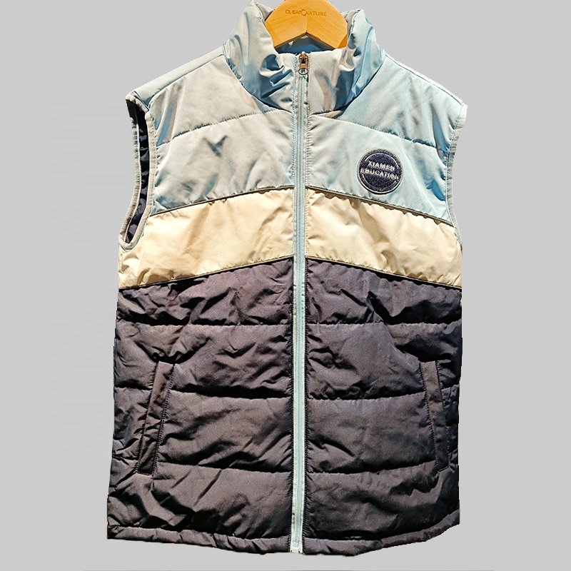 Hot selling thrift clothes branded mixed clothes second hand nylon vest in bale