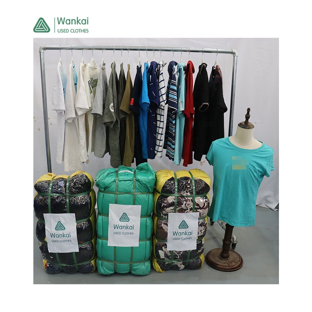 Cwanckai Printed Used T-shirt Second Hand Us Branded T Shirt Good Quality New for Men Bales Men, Premium Wholesale 45-100 Kg