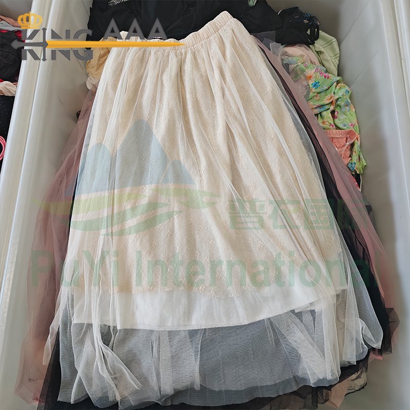 KINGAAA tulle skirt high waist used long skirt used clothing japan used clothes designer second hand clothes