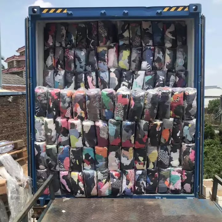Cheap Factory Price Hot Sale Used Clothes Cleaning Rags Recycled Colored T-Shirt Cotton Rags Textile Waste