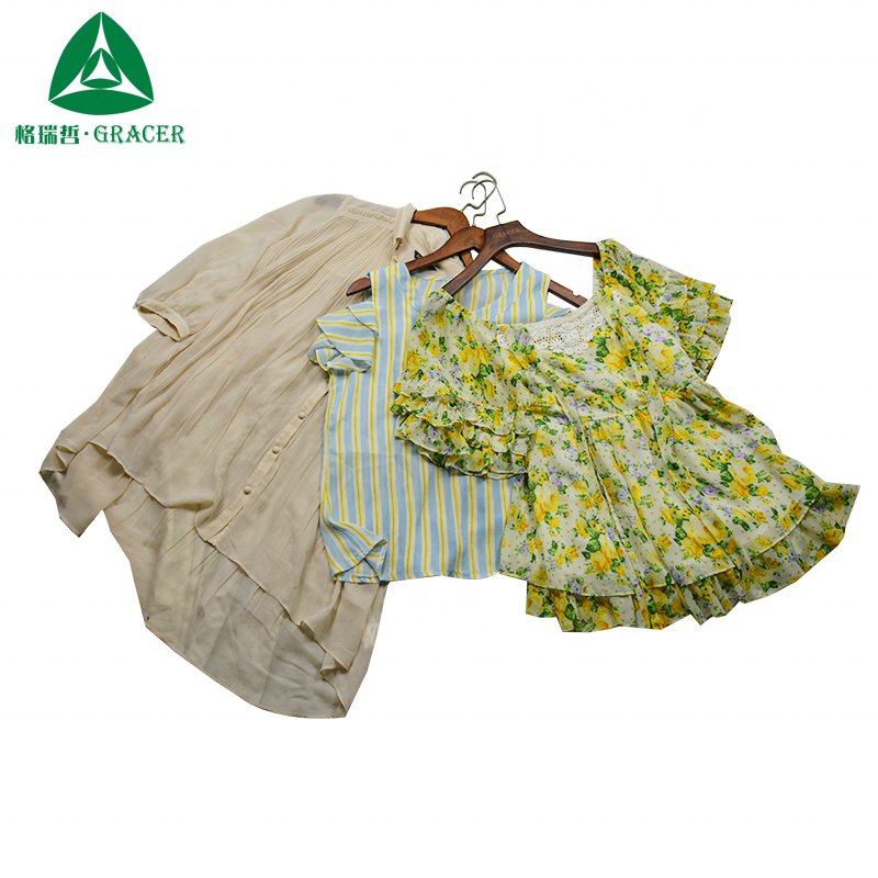 Ladies Silk Blouse Wholesale Bundle Used Clothing Used Clothes Korean Bales