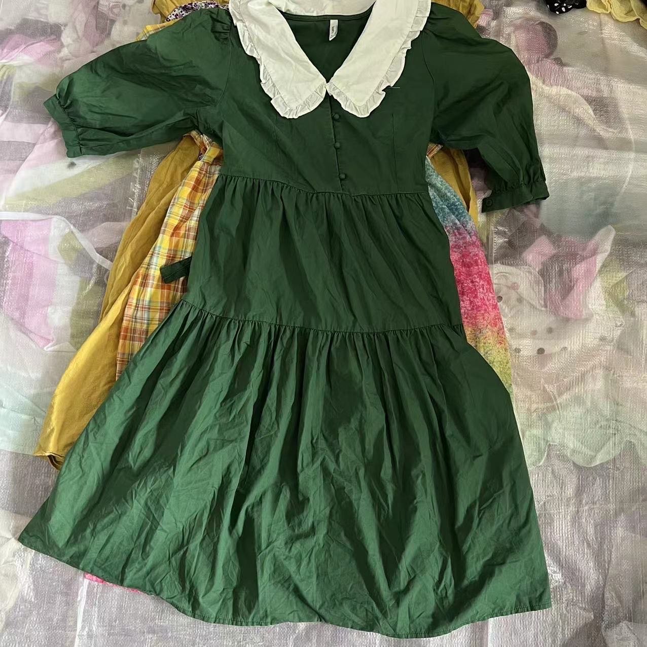 C07 95% Used clothes dress top quality wholesale mixed color skirt in bale second hand assorted bulk clothes