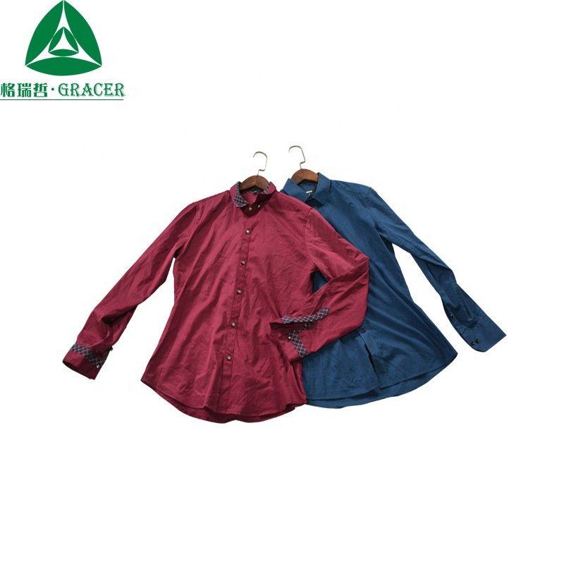 Vintage Used Clothes Bales Mix Style Used clothing in stock men shirt summer mix used clothing