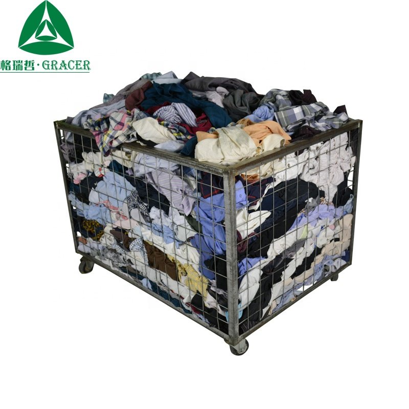 Vintage Used Clothes Bales Mix Style Used clothing in stock men shirt summer mix used clothing