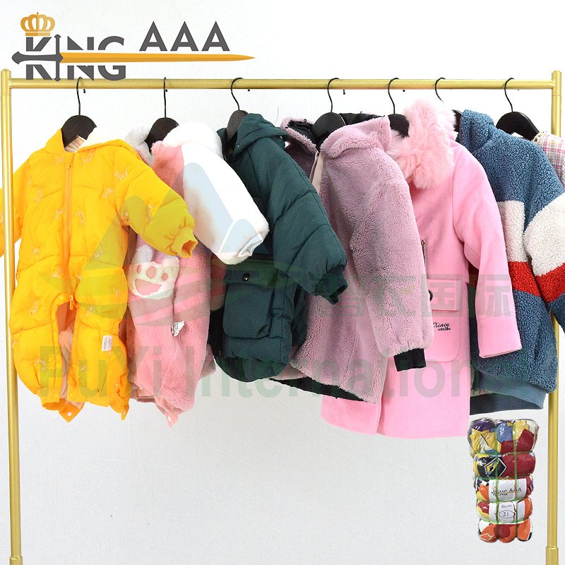 Kids clothes set second hand clothing 1-10 years old winter clothes used bales for kids