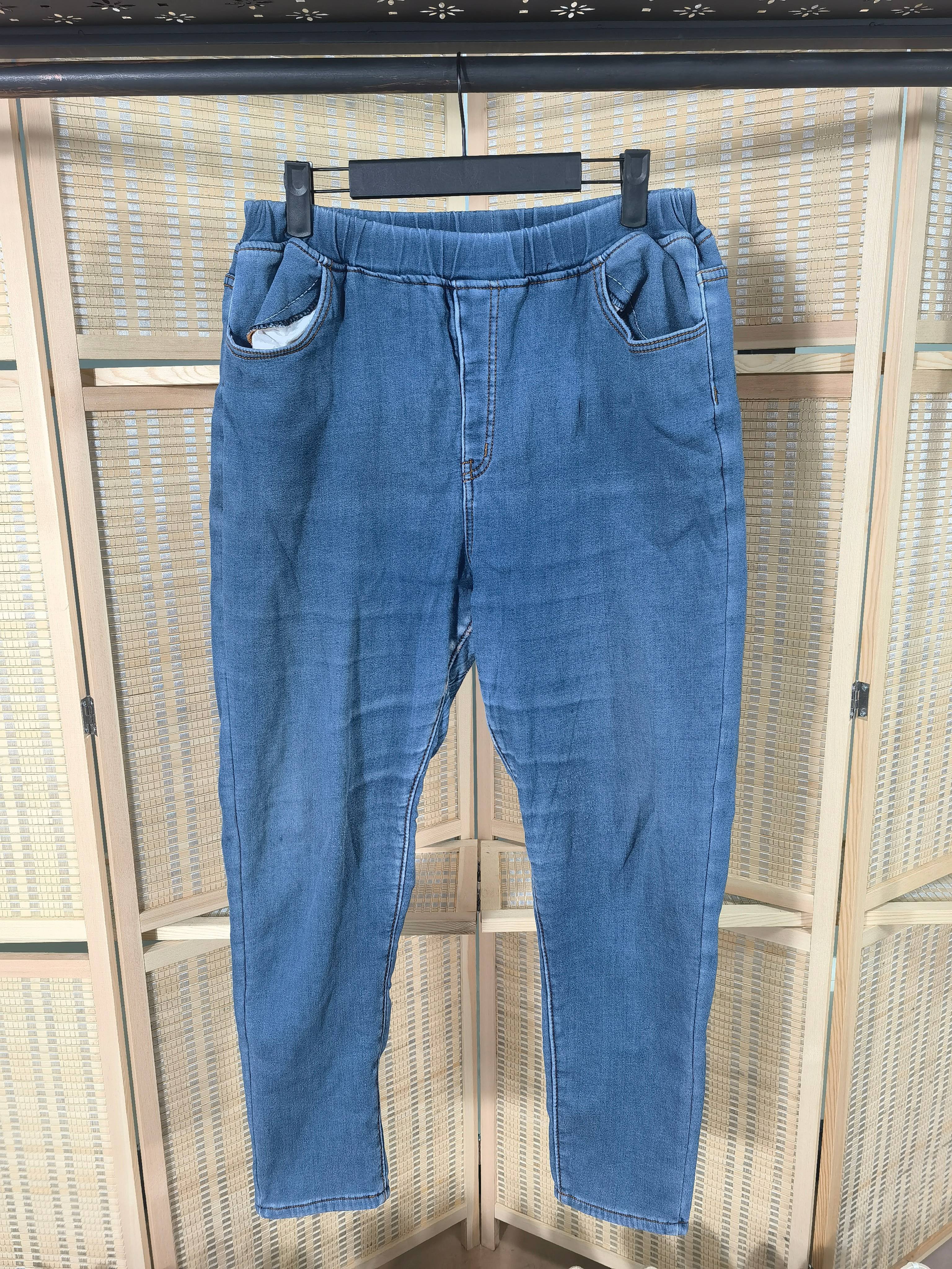 Wholesale High Quality New Hot Selling Casual Straight Thick Second Hand Women's Jeans Used Clothes