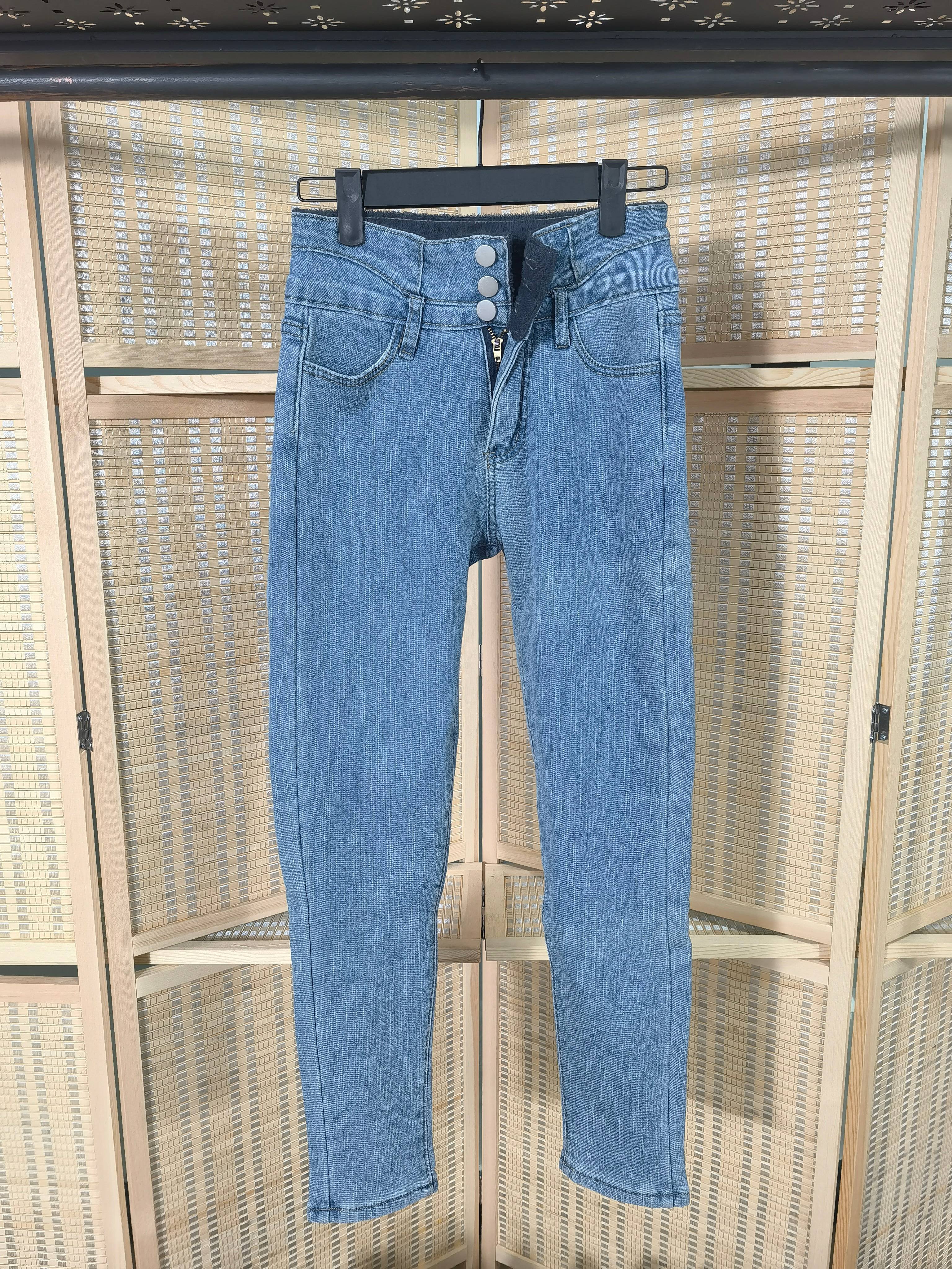 Wholesale High Quality New Hot Selling Casual Straight Thick Second Hand Women's Jeans Used Clothes