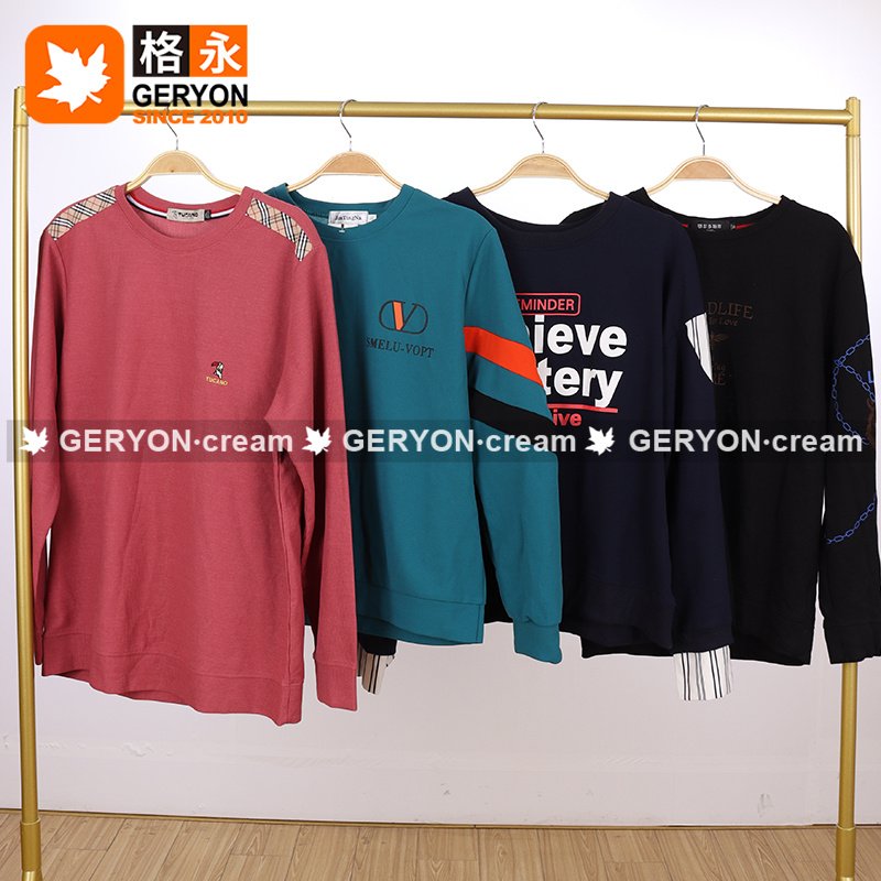 winter used long sleeve t-shirt men ukay ukay bale men t-shirt vintage second hand clothes used t shirts for men 200pcs