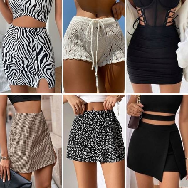 Factory direct sales 2024 summer women's high waisted short skirt mini pleated skirt girl uniform random shipment