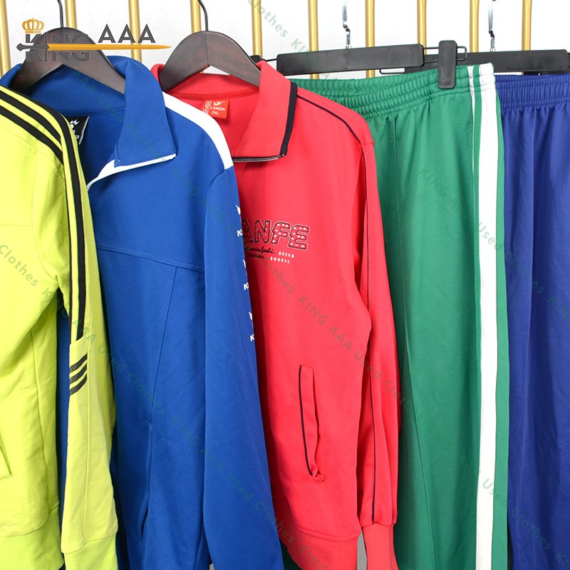 Second hand Sport swear Used clothing jersey Training Suit Football Uniform for Man second hand